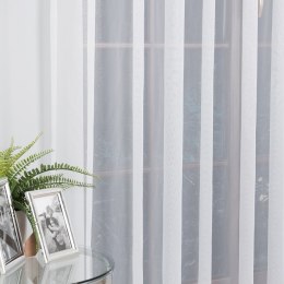 Firanka fantazyjna z ołowianką na metry wysokość 330 cm kolor biały