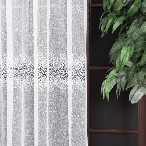 Firanka żakardowa na metry 001539 wysokość 250 cm kolor biały
