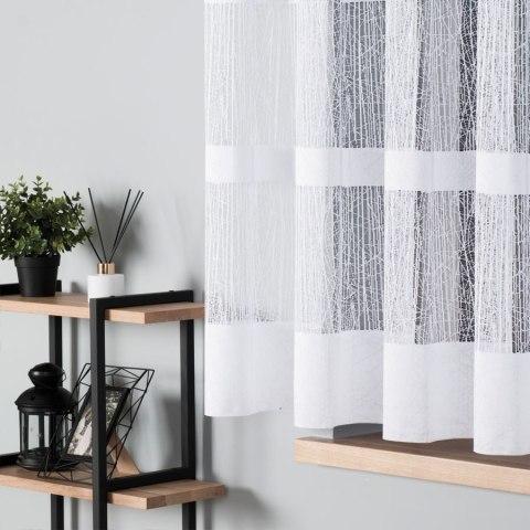 Firanka żakardowa na metry 018352 wysokość 160 cm kolor biały