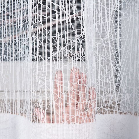 Firanka żakardowa na metry 018352 wysokość 160 cm kolor biały