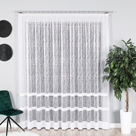 Firanka żakardowa na metry 018869 wysokość 250 cm kolor biały