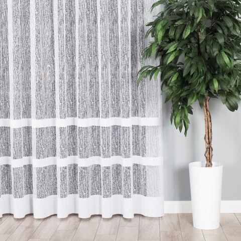 Firanka żakardowa na metry 018869 wysokość 250 cm kolor biały