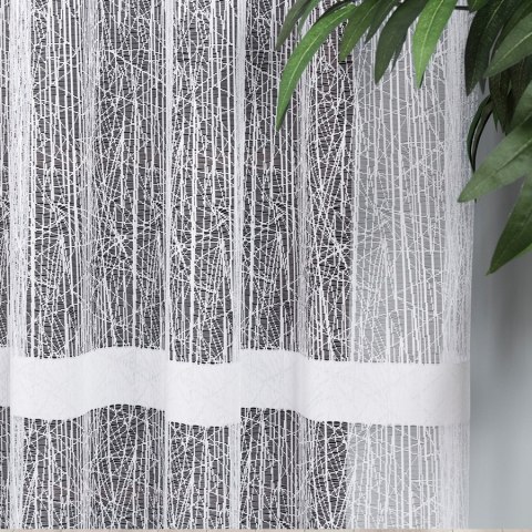 Firanka żakardowa na metry 018869 wysokość 250 cm kolor biały
