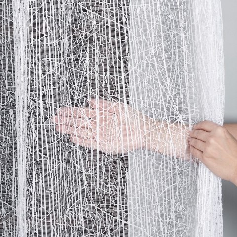 Firanka żakardowa na metry 018869 wysokość 250 cm kolor biały