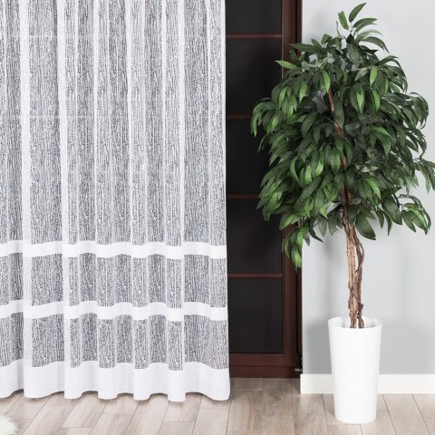 Firanka żakardowa na metry 018869 wysokość 250 cm kolor biały