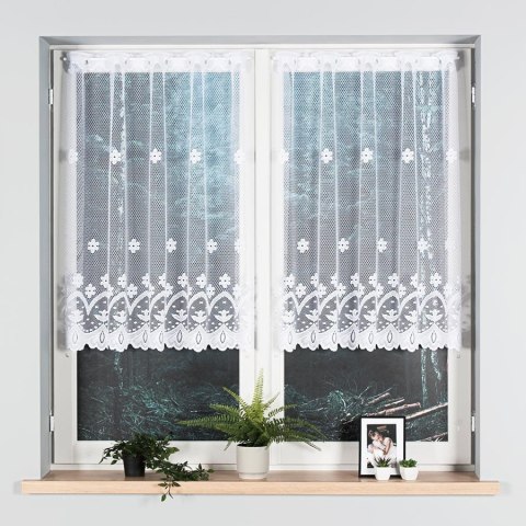 Firanka żakardowa na metry 004421 wysokość 100 cm kolor biały