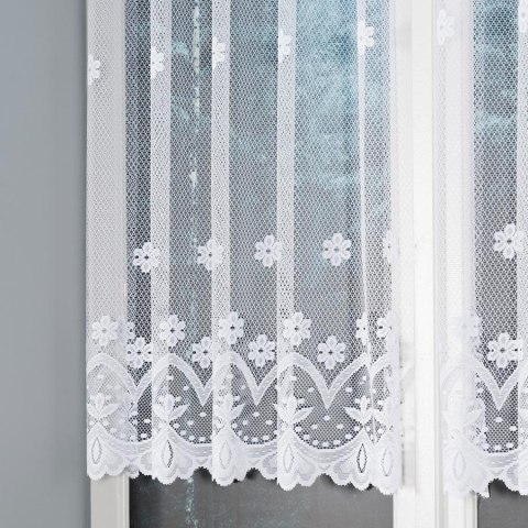Firanka żakardowa na metry 004421 wysokość 100 cm kolor biały