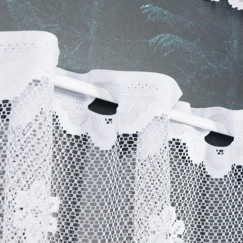 Firanka żakardowa na metry 004421 wysokość 100 cm kolor biały