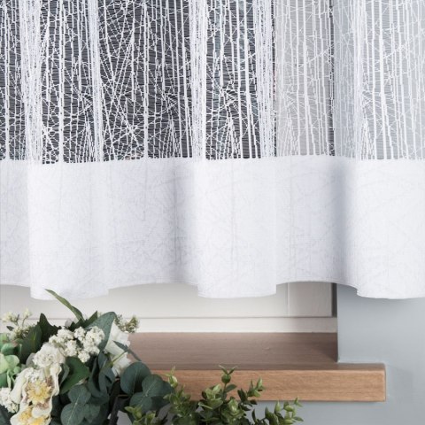 Firanka żakardowa na metry 018352 wysokość 150 cm kolor biały