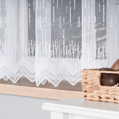 Firanka żakardowa na metry 000146 wysokość 160 cm kolor biały
