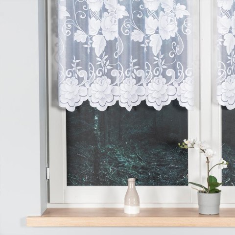 Firanka żakardowa na metry 023006 wysokość 100 cm kolor biały