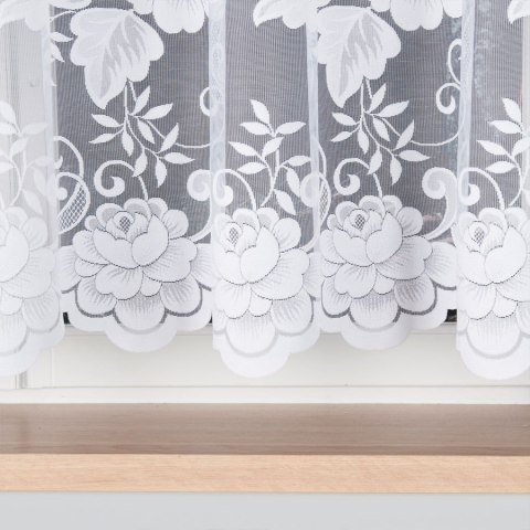 Firanka żakardowa na metry 023006 wysokość 150 cm kolor biały