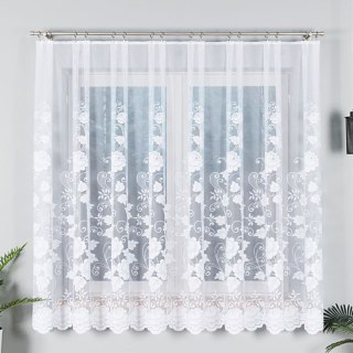 Firanka żakardowa na metry 023006 wysokość 180 cm kolor biały