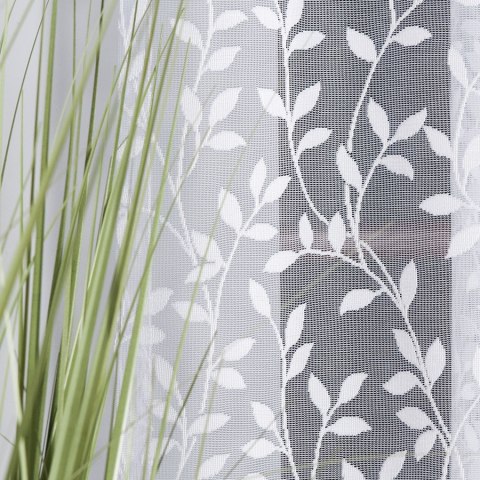 Firanka żakardowa na metry 023058 wysokość 250 cm kolor biały