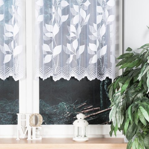 Firanka żakardowa na metry 023083 wysokość 100 cm kolor biały