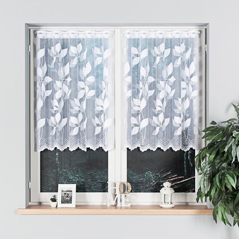 Firanka żakardowa na metry 023083 wysokość 100 cm kolor biały