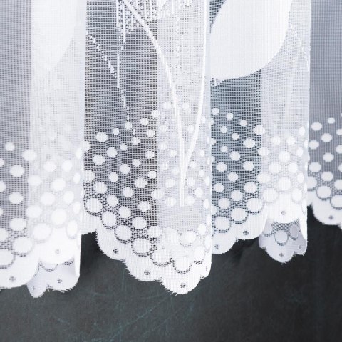 Firanka żakardowa na metry 023083 wysokość 100 cm kolor biały