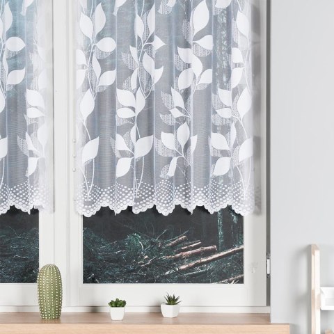 Firanka żakardowa na metry 023083 wysokość 110 cm kolor biały