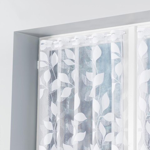 Firanka żakardowa na metry 023083 wysokość 110 cm kolor biały