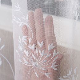 Firanka haftowana na metry wysokość 160 cm kolor biały