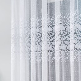 Firanka żakardowa na metry wysokość 140 cm kolor biały