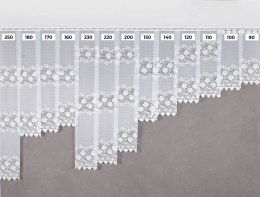 Firanka żakardowa na metry wysokość 140 cm kolor biały