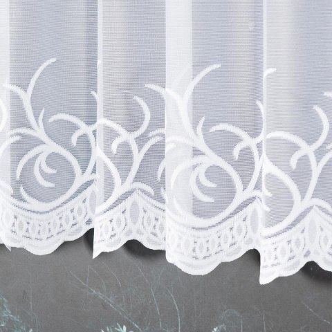 Firanka żakardowa na metry 023297 wysokość 110 cm kolor biały