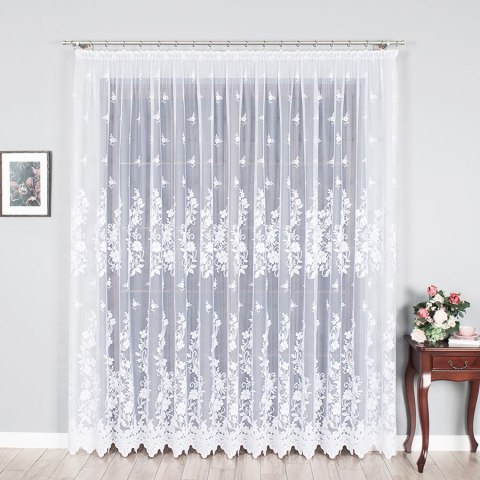 Firanka żakardowa na metry wysokość 250 cm kolor biały