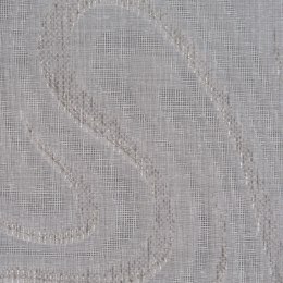 Firana z ołowianką, kolor biały ze srebrnym haftem GALINA/OLO/009/320000/1