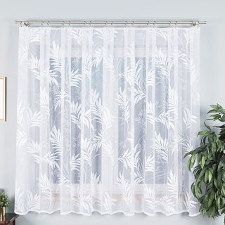 Firanka żakardowa na metry 018920 wysokość 180 cm kolor biały