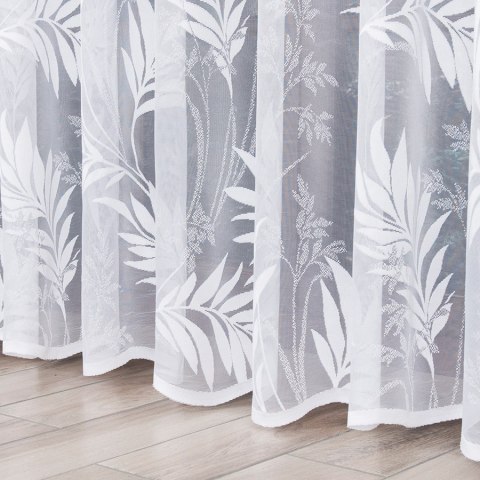Firanka żakardowa na metry 018920 wysokość 200 cm kolor biały