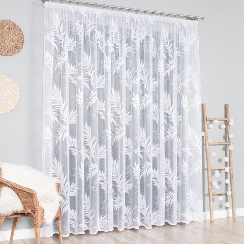 Firanka żakardowa na metry 018920 wysokość 250 cm kolor biały