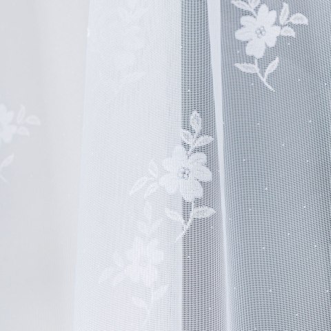 Firanka żakardowa na metry 023092 wysokość 150 cm kolor biały