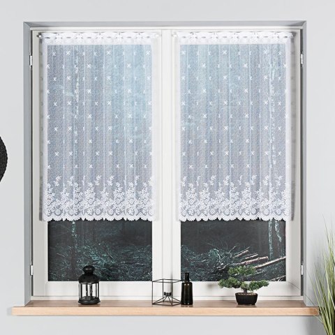 Firanka żakardowa na metry 054160 wysokość 100 cm kolor biały