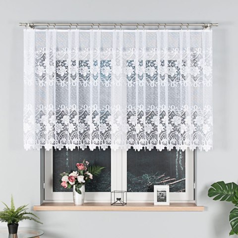 Firanka żakardowa na metry 017480 wysokość 110 cm kolor biały