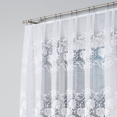 Firanka żakardowa na metry 017480 wysokość 110 cm kolor biały