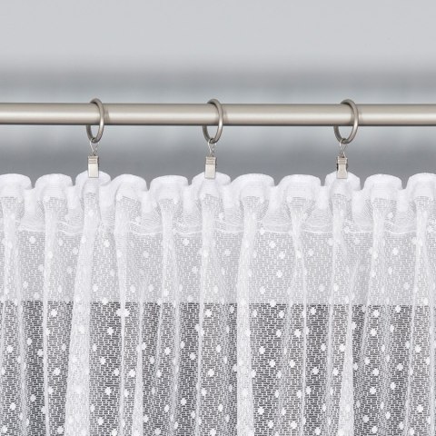 Firanka żakardowa na metry 017480 wysokość 220 cm kolor biały