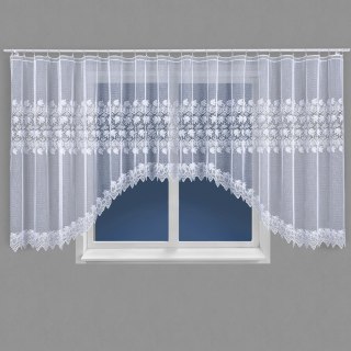 ELŻBIETA Firanka konfekcjonowana, 160x530cm, kolor 001 biały 004164/000/001/160530/1