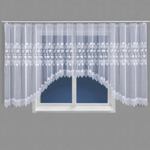 ELŻBIETA Firanka konfekcjonowana, 160x600cm, kolor 001 biały 004164/000/001/160600/1
