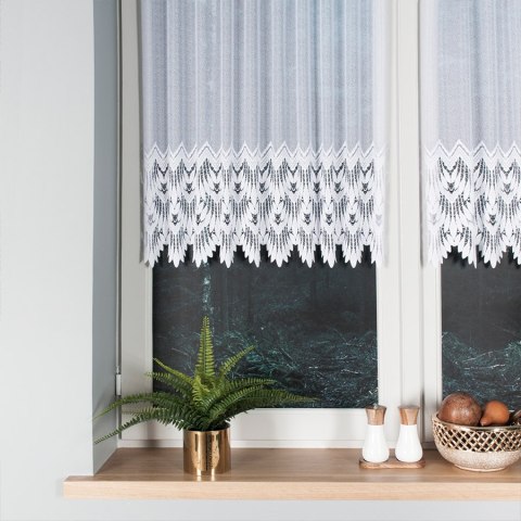 Firanka żakardowa na metry 018989 wysokość 100 cm kolor biały