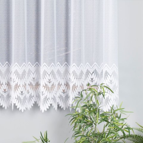 Firanka żakardowa na metry 018989 wysokość 180 cm kolor biały