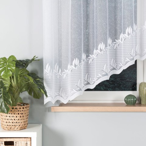 Firanka gotowa żakardowa Kamelia kolor biały 160x310 cm