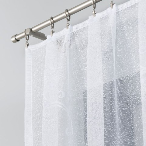 Firanka gotowa żakardowa Wanda 160x300 cm kolor biały