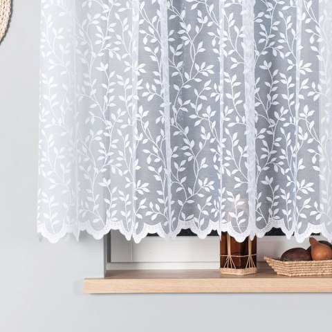 Firanka żakardowa na metry 023058 wysokość 150 cm kolor biały