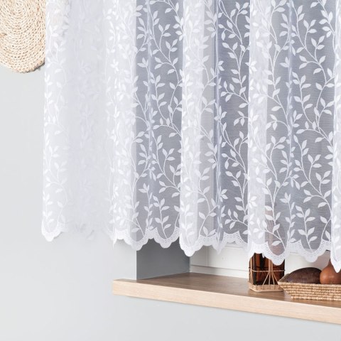 Firanka żakardowa na metry 023058 wysokość 150 cm kolor biały