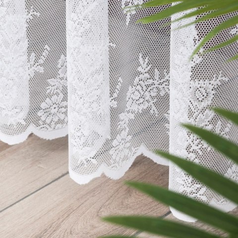 Firanka żakardowa na metry 090375 wysokość 300 cm kolor biały
