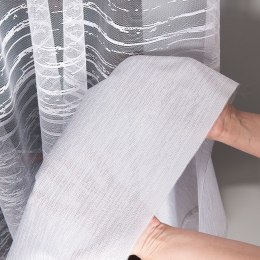 Firanka fantazyjna żakardowa na metry wysokość 250 cm kolor szary z białym