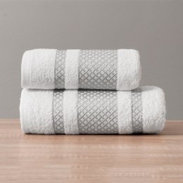 LIONEL Ręcznik, 50x90cm, kolor 102 biały ze srebrną bordiurą LIONEL RB0 102 050090 1