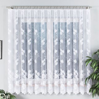 Firanka żakardowa na metry 023025 wysokość 180 cm kolor biały