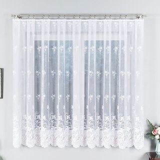 Firanka żakardowa na metry 023400 wysokość 170 cm kolor biały